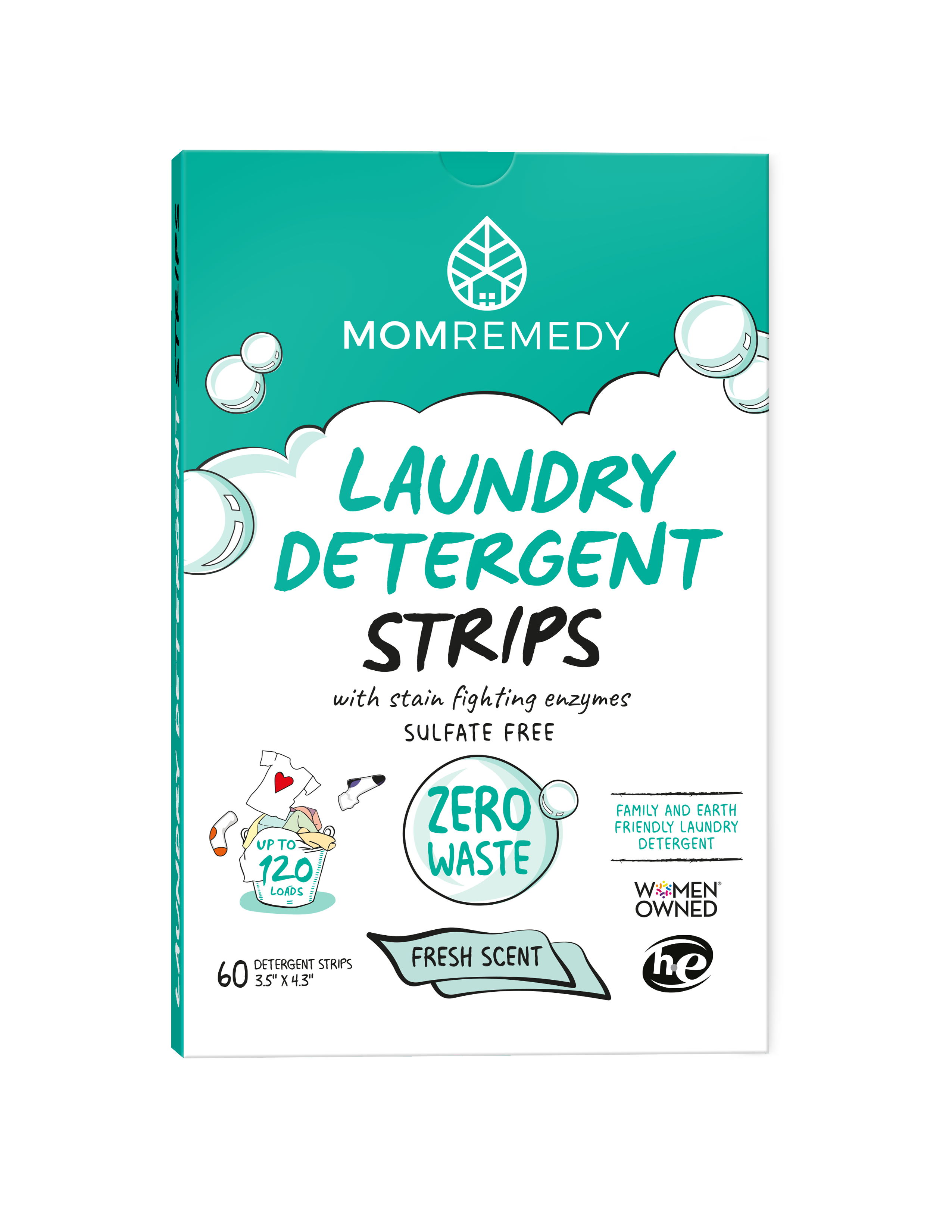 Laundry Detergent Strips - 60 CT